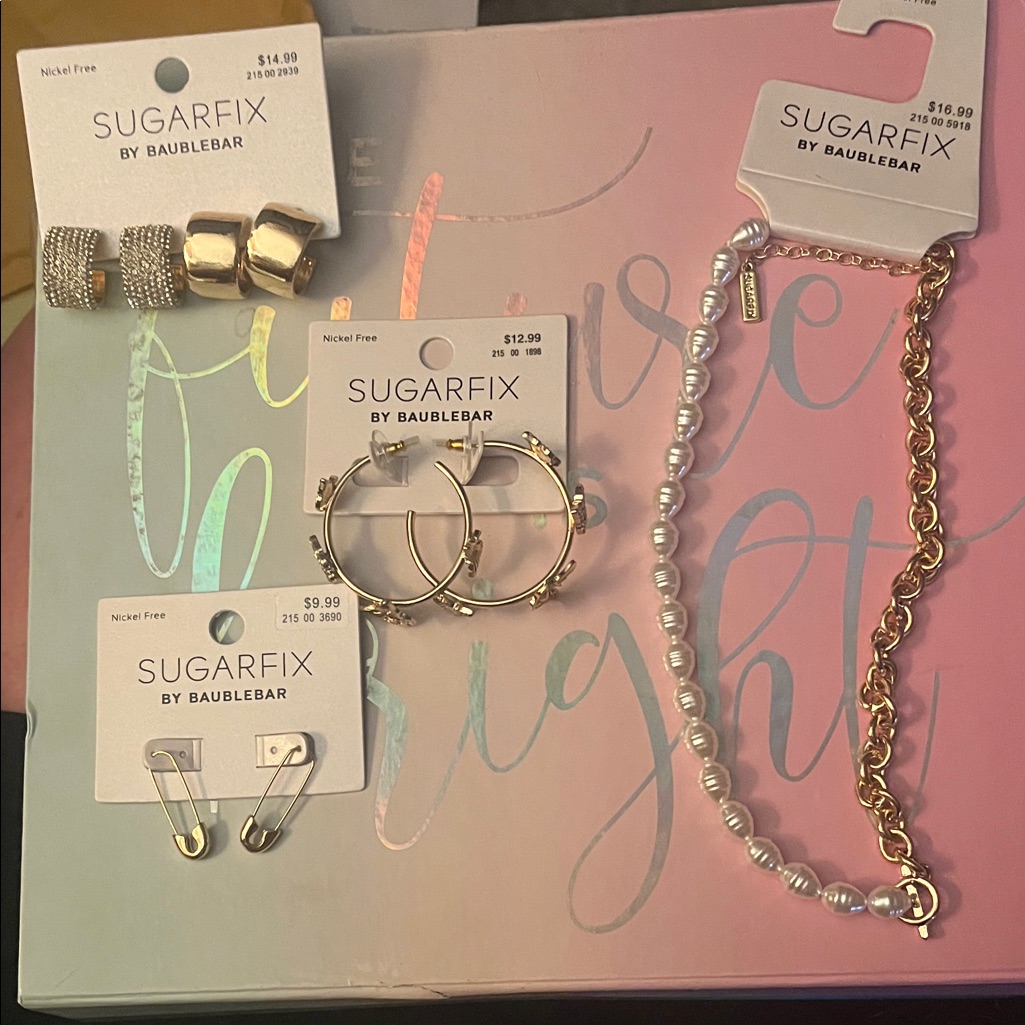 Nwt Sugarfix By Baublebar Gold Jewelry Set Jewelry Lot 20$